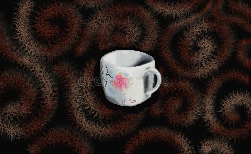 Taza de Chinesean de camiseta o de café stock de ilustración Taza de Chinesean de camiseta o de café stock de ilustración