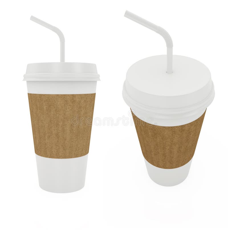 Café Para Llevar En Taza Terma Stock de ilustración - Ilustración de papel,  primer: 79327475