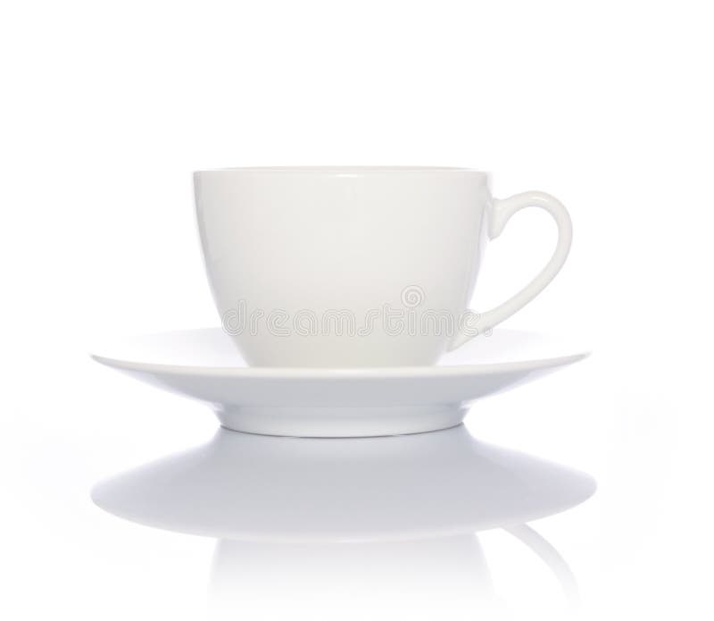 White Coffee Cup on White background. White Coffee Cup on White background