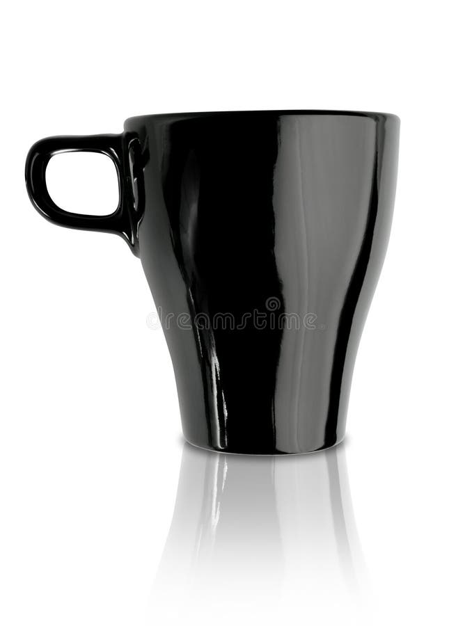 Tazza di caffè nero fotografia stock libera da diritti