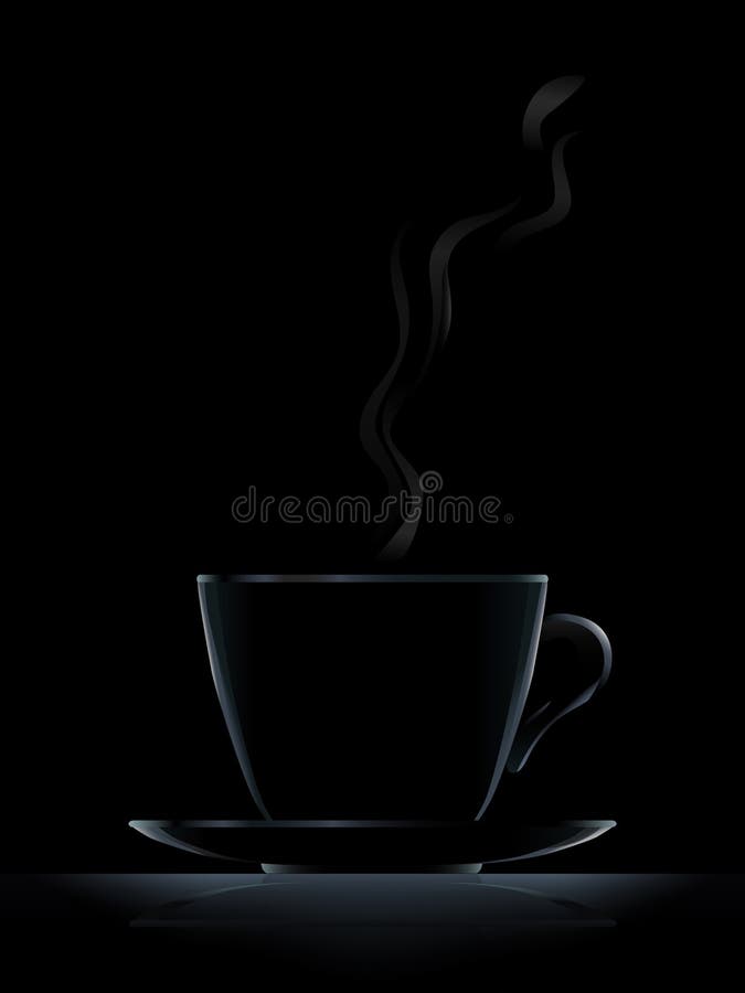 Tazza di caffè nero illustrazione di stock