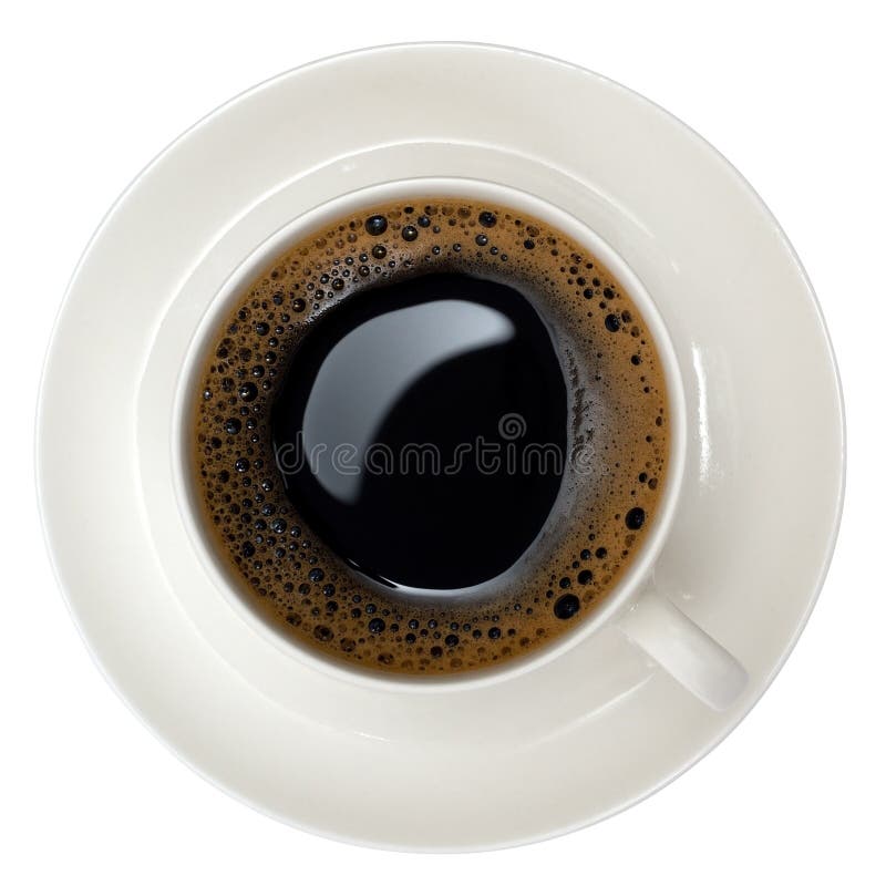 Tazza di caffè nero fotografie stock libere da diritti