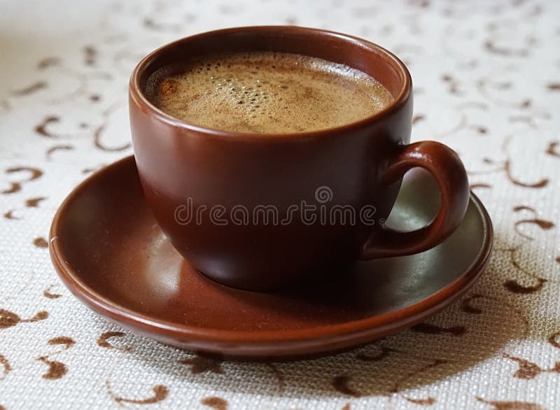 Tazza di caffè nero fotografia stock Tazza di caffè nero fotografia stock