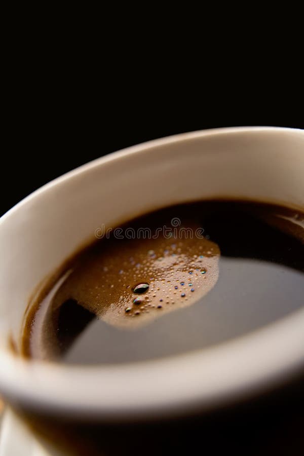 Tazza di caffè nero fotografia stock libera da diritti