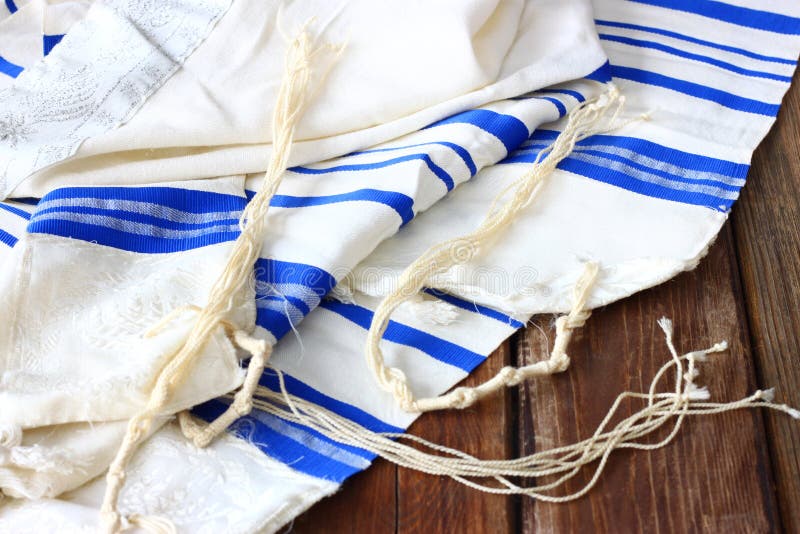 Tałes Tallit, żydowski Religijny Symbol Zdjęcie Stock Obraz