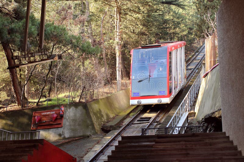 The Tbilisi cable car, Georgia