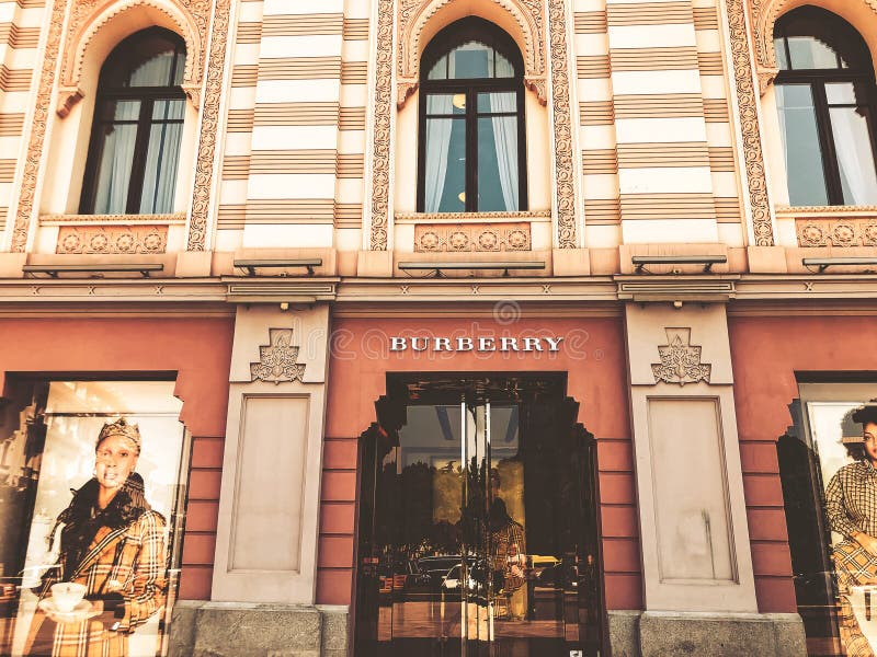 TBILISI, GEORGIA - July 10, 2018: Burberry Brand Shop. View of the Old ...