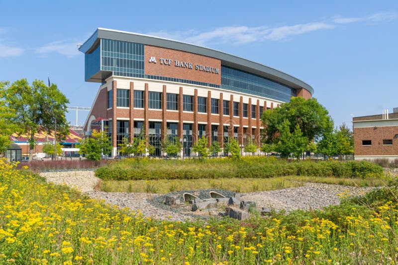 MINNEAPOLIS, MN/USA - SEPTEMBER 10, 2017: TCF Bank Stadium on the campus of the University of Minnesota.