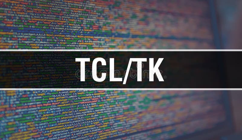 Tcl/Tk Met Binary Code Digital Technology Background Abstract ... image.