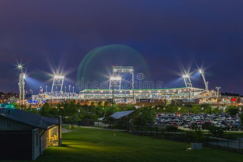 TD Ameritrade marge bij nacht stock fotografie TD Ameritrade marge bij nacht stock fotografie