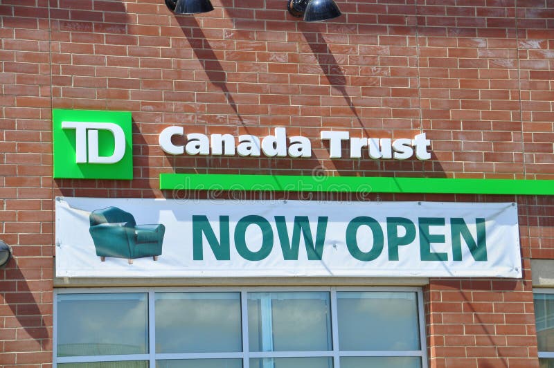 TD Canada Trust Bank Branch Editorial Stock Photo Image of canadian