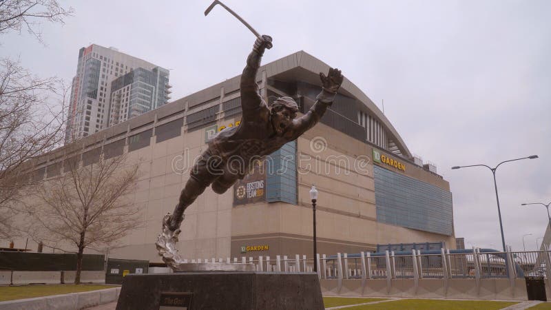Td Garden Arena And Statue In Boston Boston United States