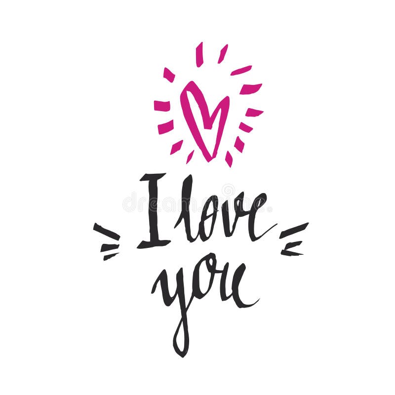 Te amo - letras handdrawn para la reserva la tarjeta de fecha, la invitación de la boda, la tarjeta de la tarjeta del día de San stock de ilustración Te amo - letras handdrawn para la reserva la tarjeta de fecha, la invitación de la boda, la tarjeta de la tarjeta del día de San stock de ilustración