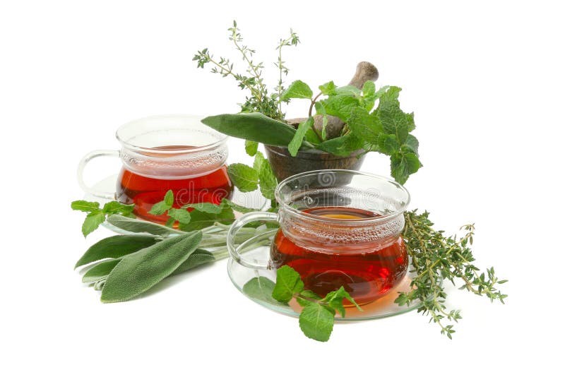 Tea with aromatic herbs.