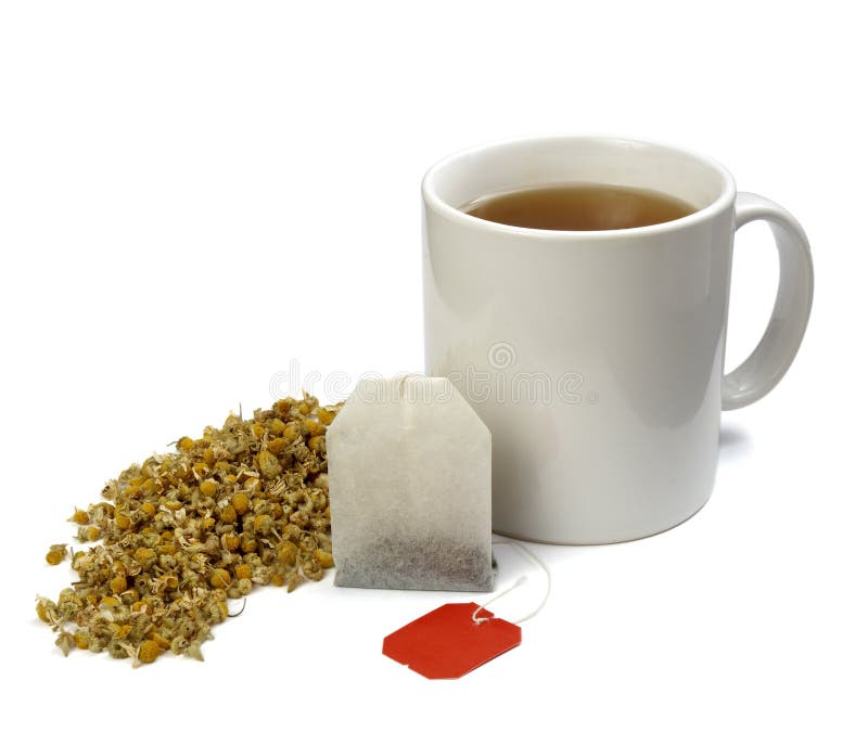 Tea bag and cup stock image. Image of afternoon, floral 9329665