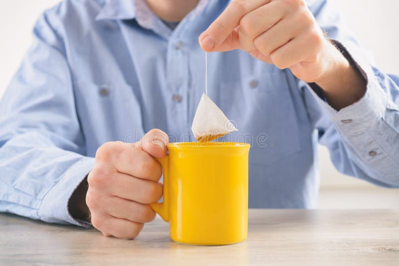 Tea bag and cup stock photo. Image of ceramic, healthy 177687536