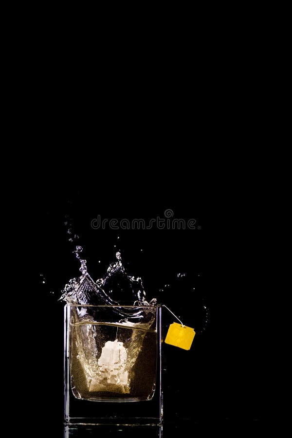 Tea bag splash