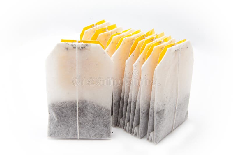 Tea bags stock photo. Image of herb, background, detail 18316138