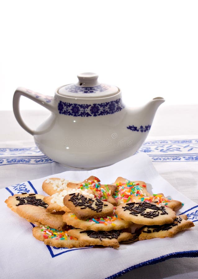 Tea Biscuits Biscotti Da Te Stock Photo Image of drink, liquid