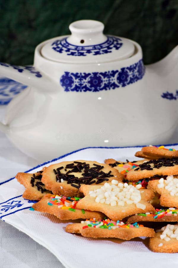 Tea Biscuits Biscotti Da Te Stock Photo Image of white, delicious
