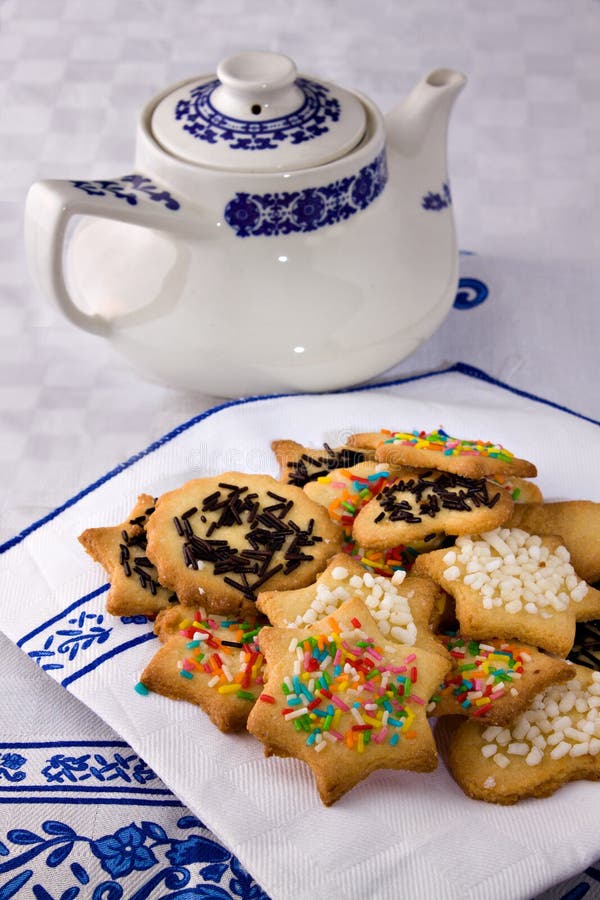 Tea Biscuits Biscotti Da Te Stock Photo Image of traditional
