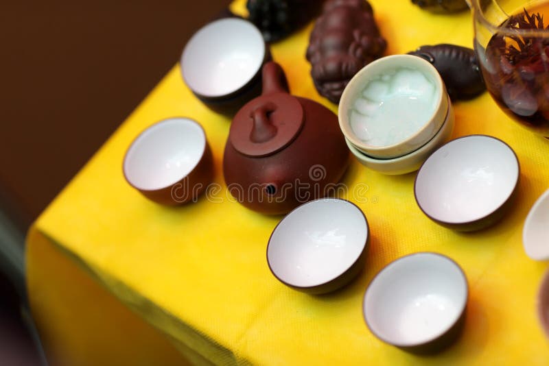 Tea ceremony set stock photo. Image of equipment, chinese 35837198