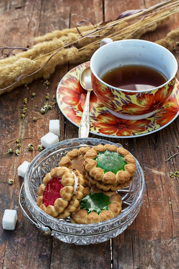 Tea ceremony and sweets stock photo. Image of leaf, dish 44807188
