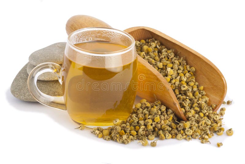 Tea with Chamomile and Stones Stock Image Image of stone, delicious