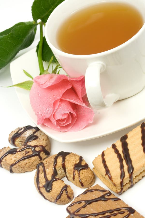 Tea and cookies stock photo. Image of cocoa, background 5165318