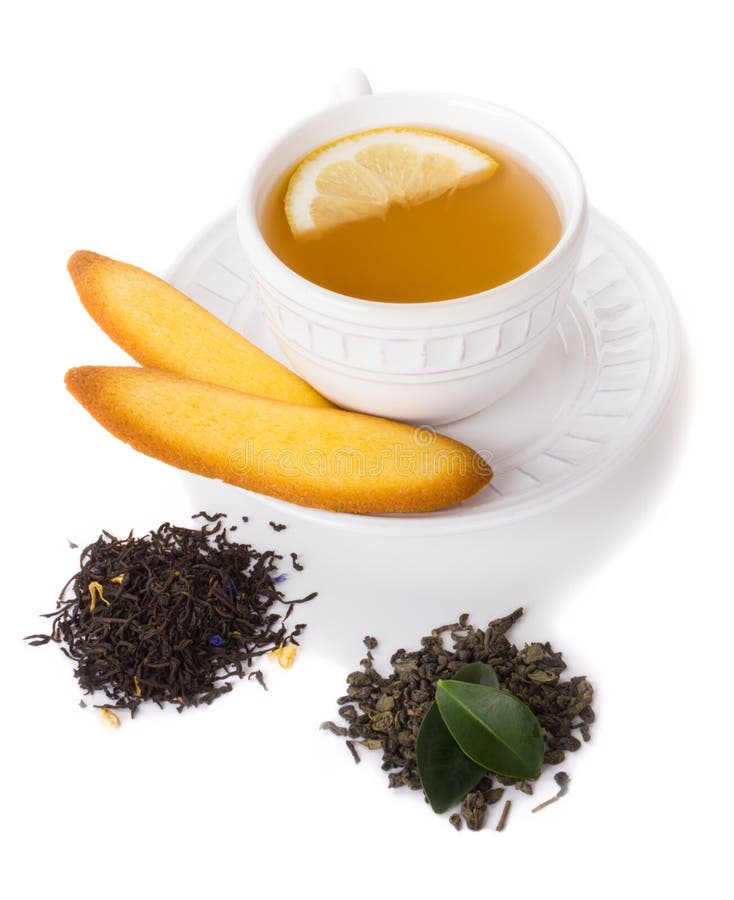 Tea cup with biscuit stock photo. Image of heat, pattern 26759416