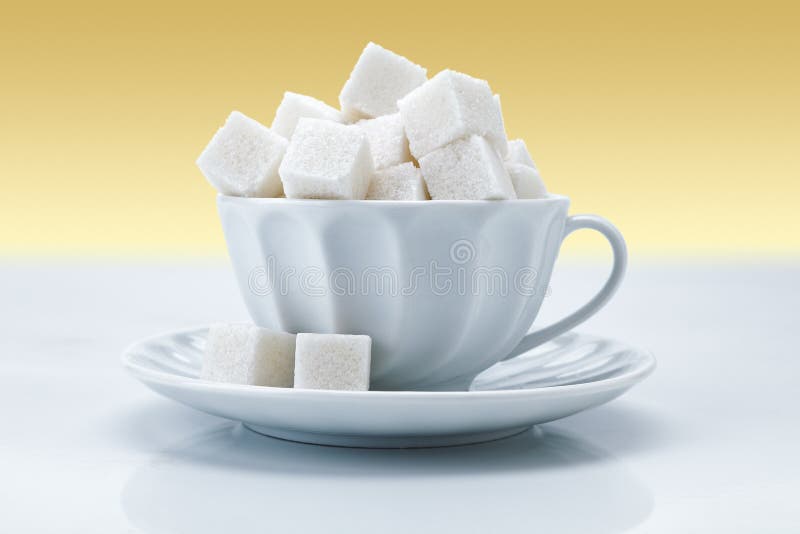 Tea cup with sugar stock photo. Image of white, background 19105090