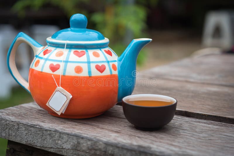 Tea cup and tea pot stock photo. Image of healthy, fresh 78426918