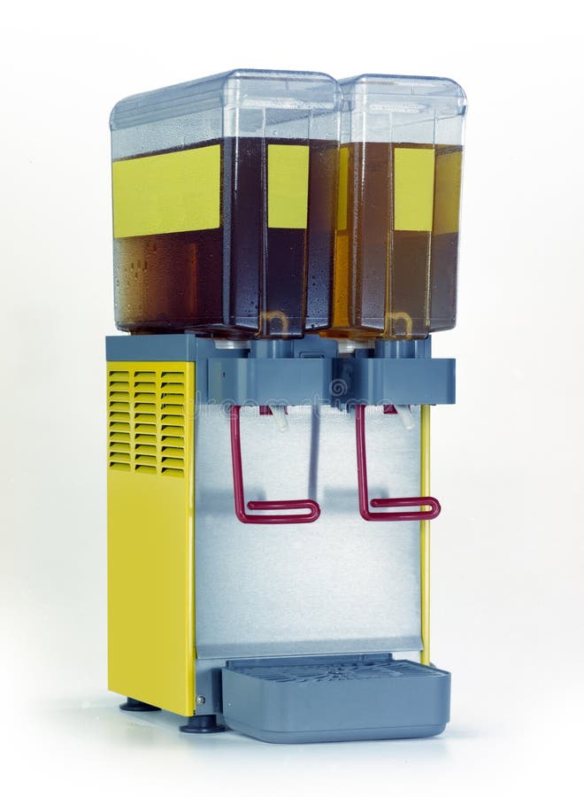 Tea dispenser on white stock photo. Image of automatic 117697776