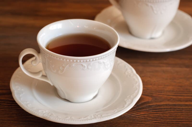 Tea in elegant teacup stock image. Image of natural, beverage 73178185