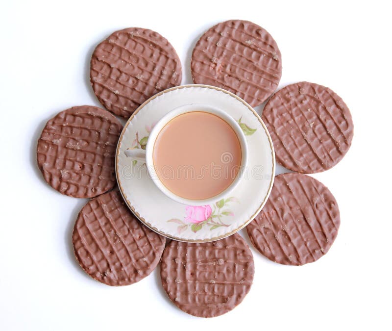 Tea and biscuits flower stock photo. Image of quaint 43424182