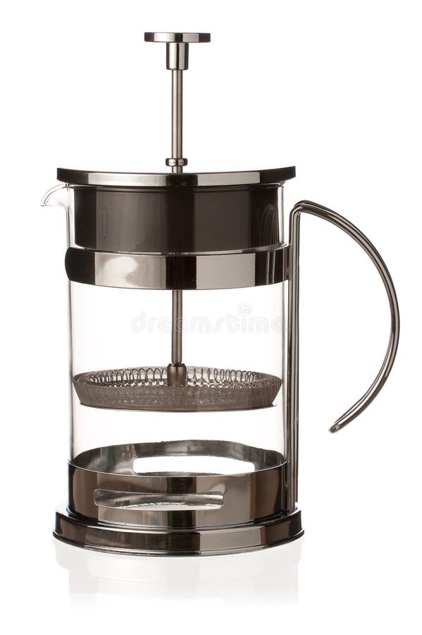 Tea french press stock photo. Image of stainless, steel 38920182