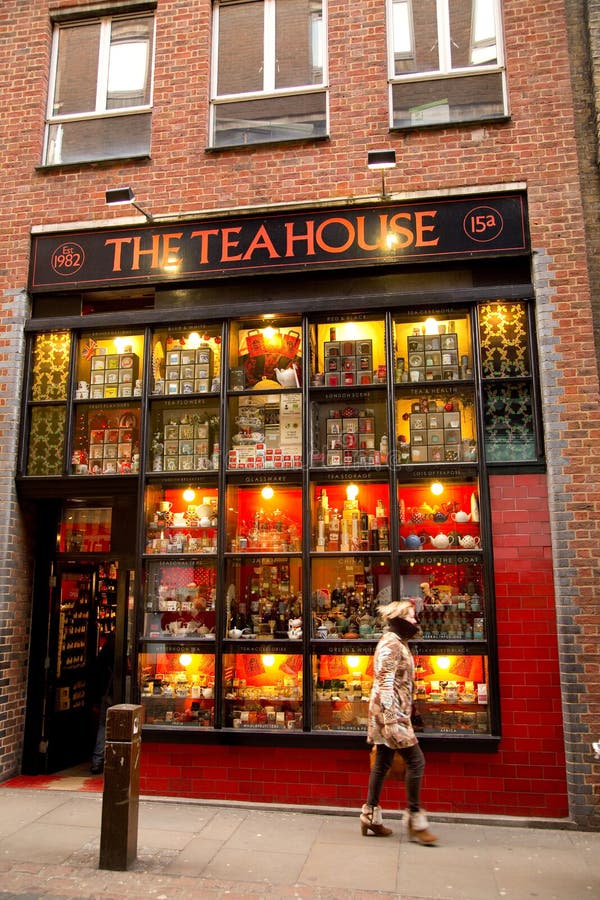 The tea house editorial stock image. Image of shopfront - 49355769