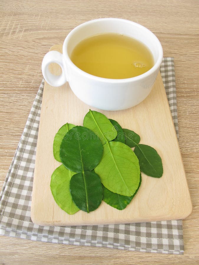 Tea with Kaffir Lime Leaves Stock Image Image of green, fruit 150126285
