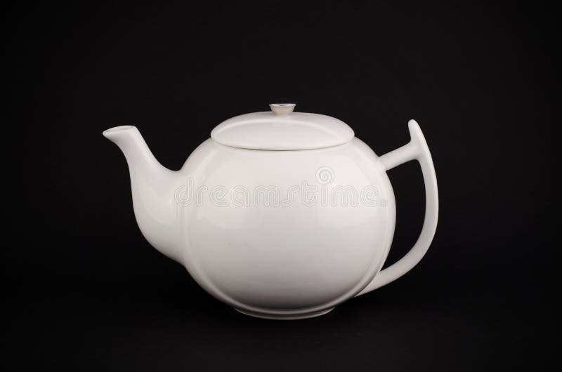 Black And White Steaming Tea Kettle Stock Image Image of pots, mouth