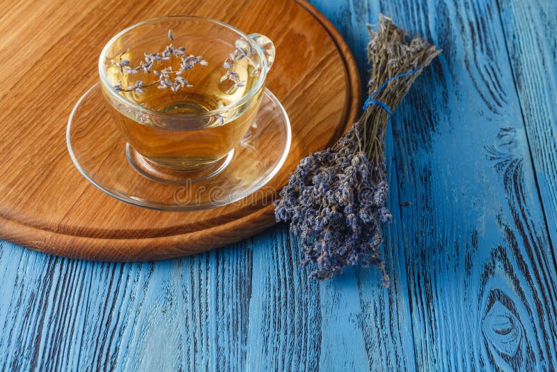 Tea with lavender flowers stock image. Image of aromatherapy 76416071