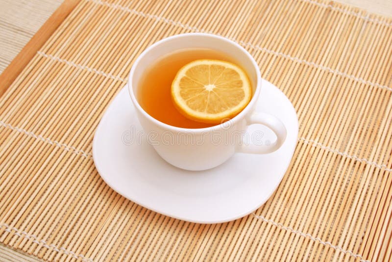 Tea with lemon.