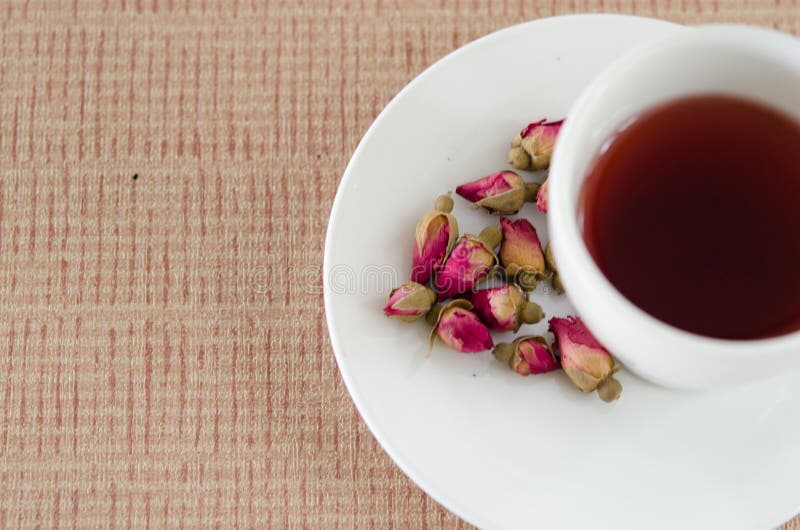 Tea Made from Tea Rose Petals Stock Image Image of comfortable, glass