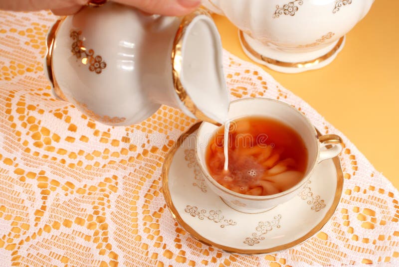 Tea And Milk Royalty Free Stock Image Image 564876