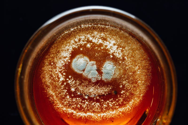 Tea mold in a cup stock photo. Image of colonies, living 111985832