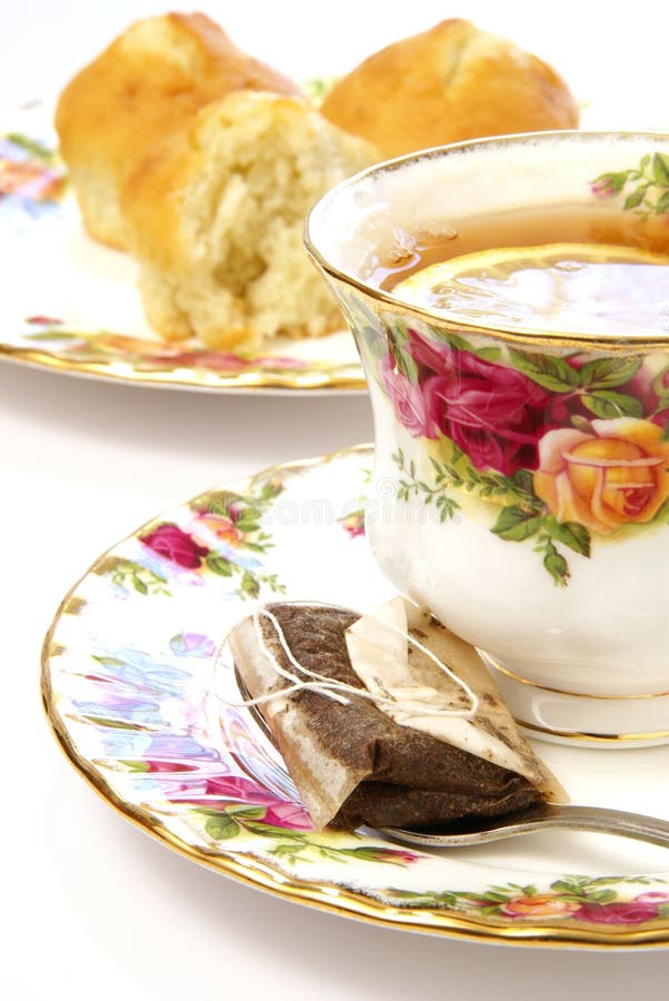 Tea and Muffins stock photo. Image of nostalgia, cake 4444188