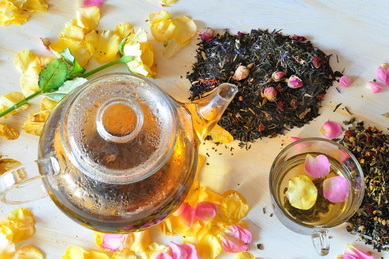 Tea With The Petals Of Roses Picture. Image 15435583