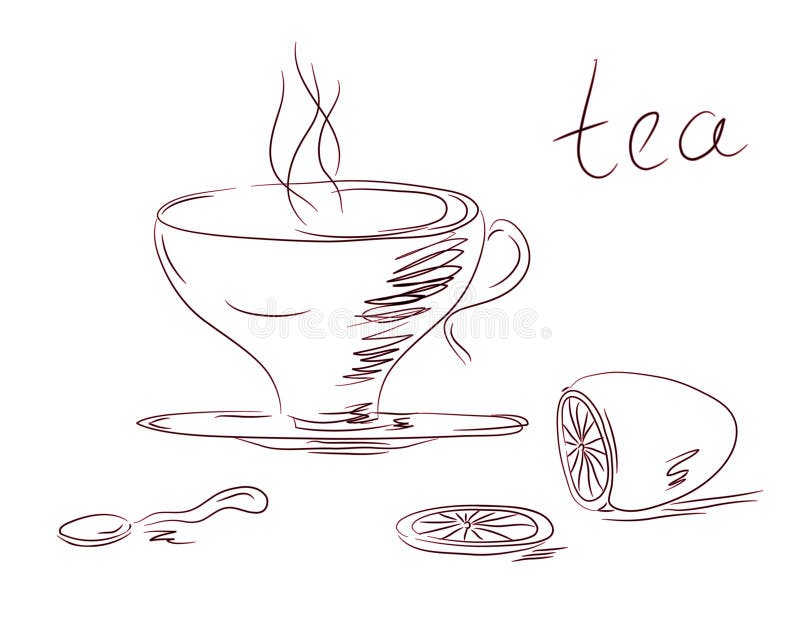 Tea set sketch