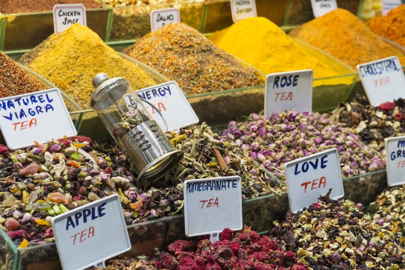 Tea Shop In Grand Bazaar, Istanbul, Turkey. Stock Photo Image 63823472