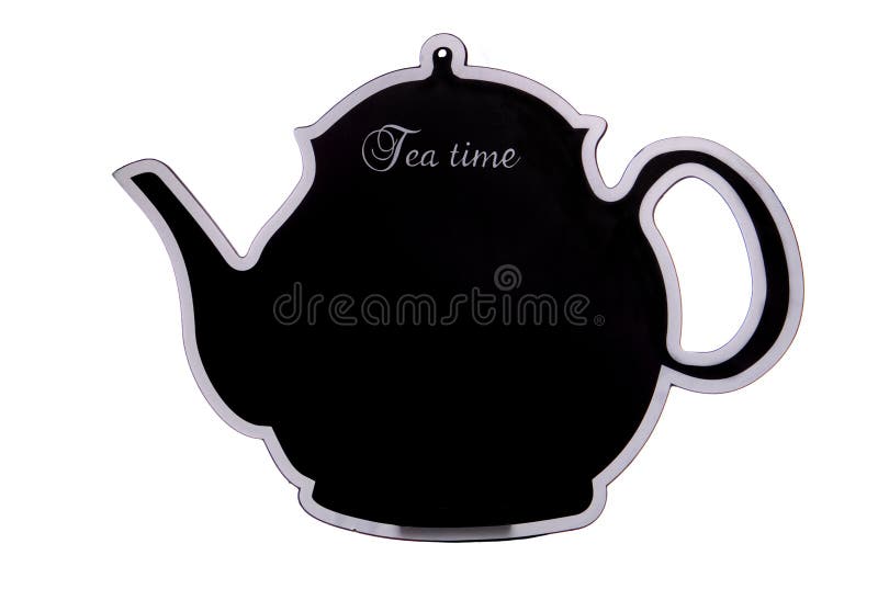 Tea time chalk board cutout