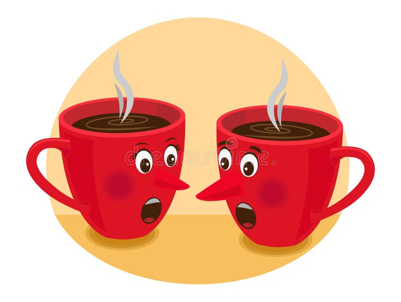 Tea time gossip stock vector. Illustration of secret 23518242